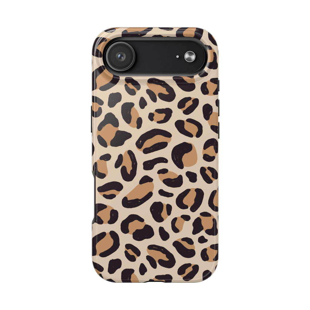 Leopard Print Tough Phone Case – Durable Glam Protective Cover
