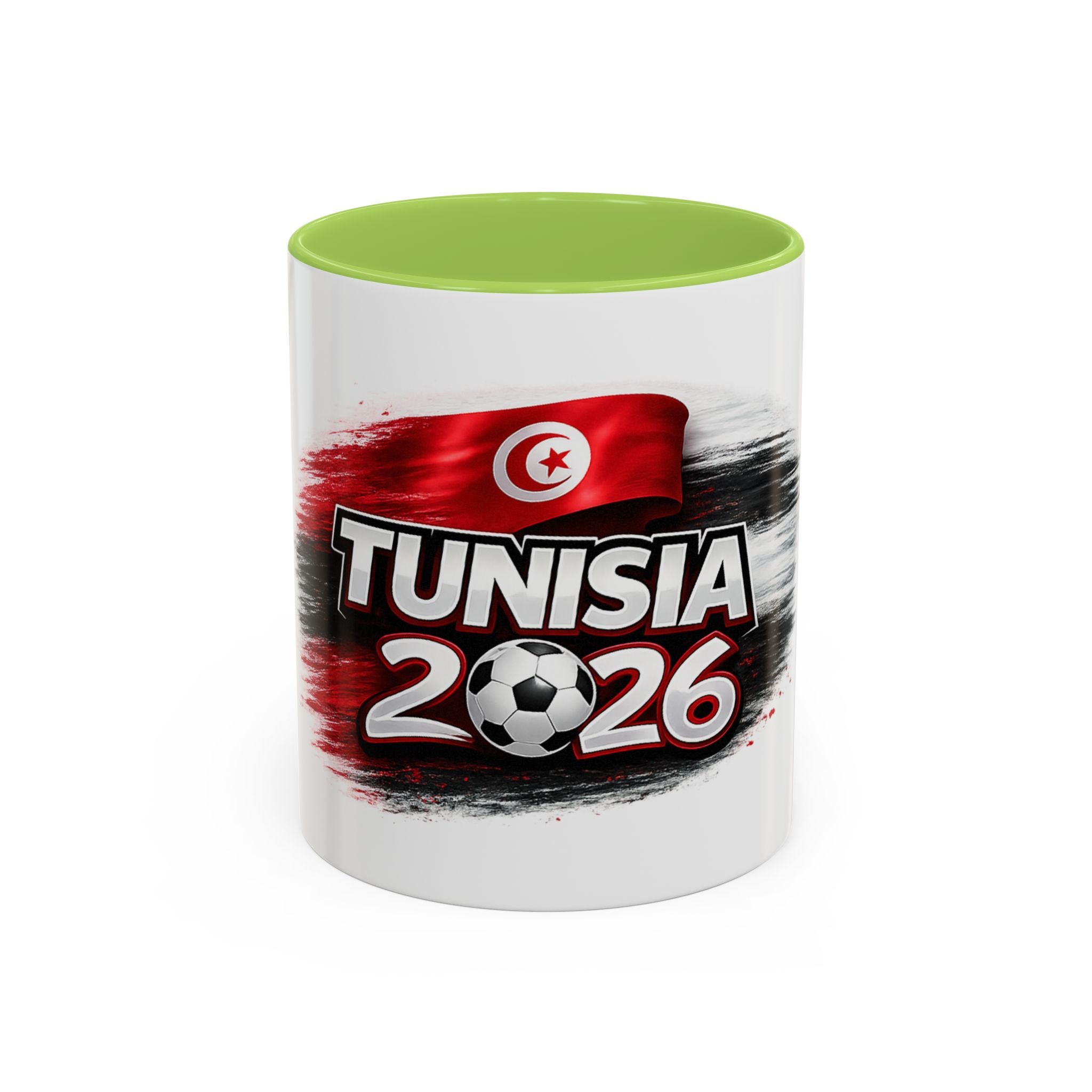 Tunisia 2026 Soccer Fan Coffee Mug — Tunisian Flag Accent (11/15oz)