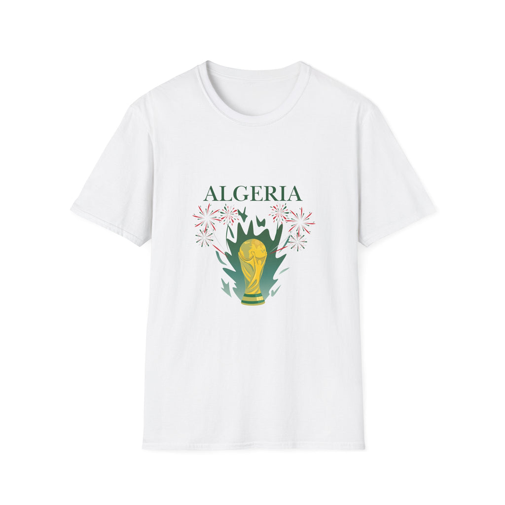 Algeria Cup 2026 T‑Shirt — FIFA Trophy & Map Soccer Fan Tee
