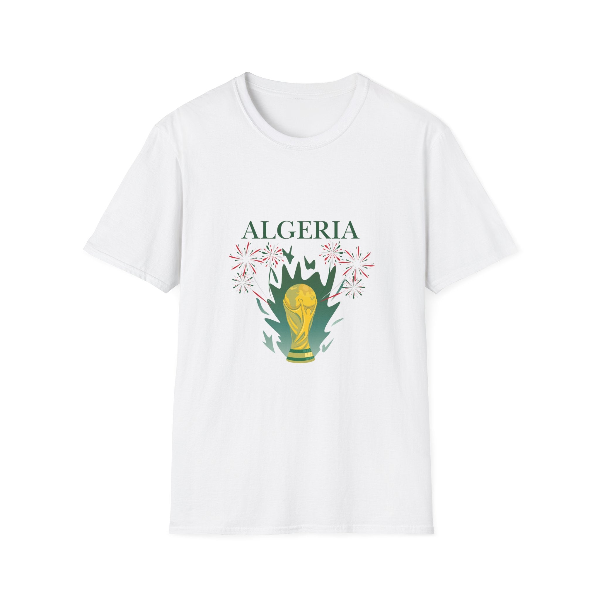 Algeria Cup 2026 T‑Shirt — FIFA Trophy & Map Soccer Fan Tee