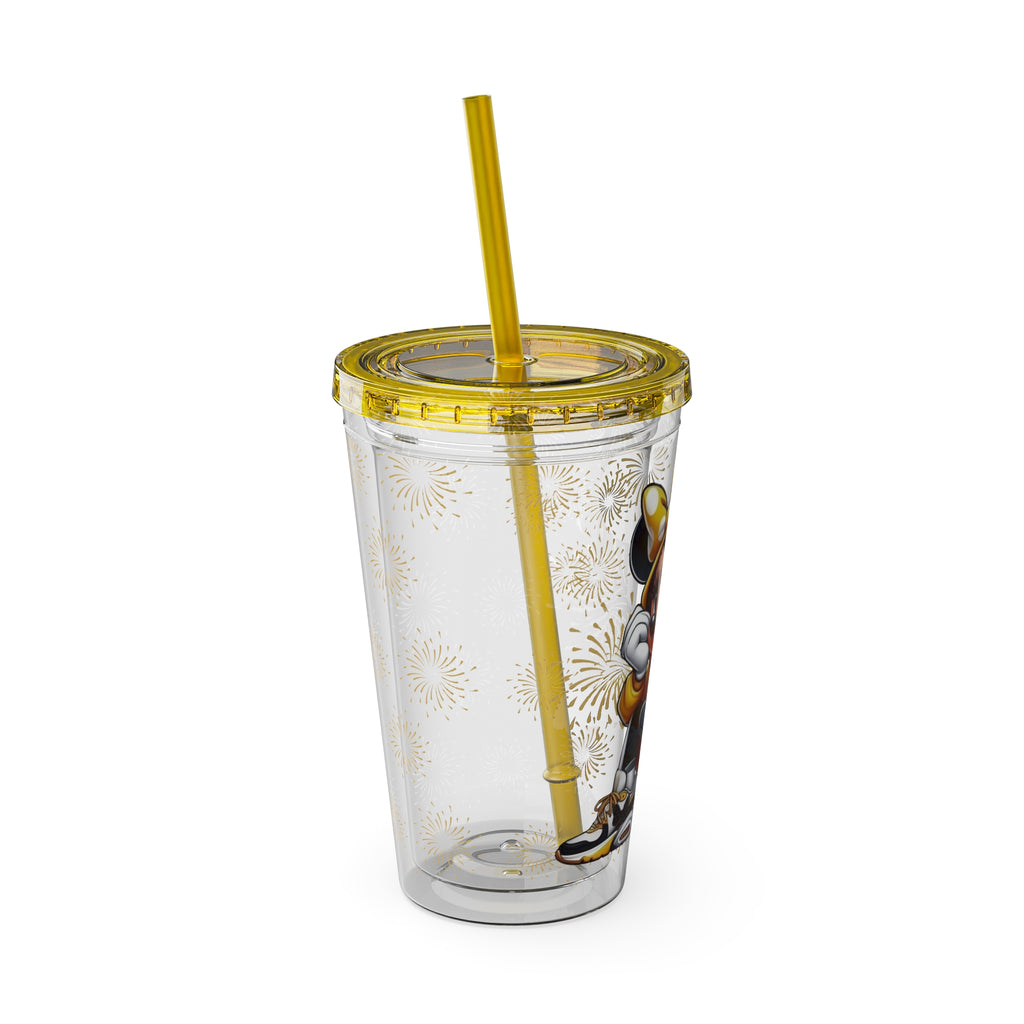 Minnie Mouse Sunsplash 16oz Tumbler with Straw