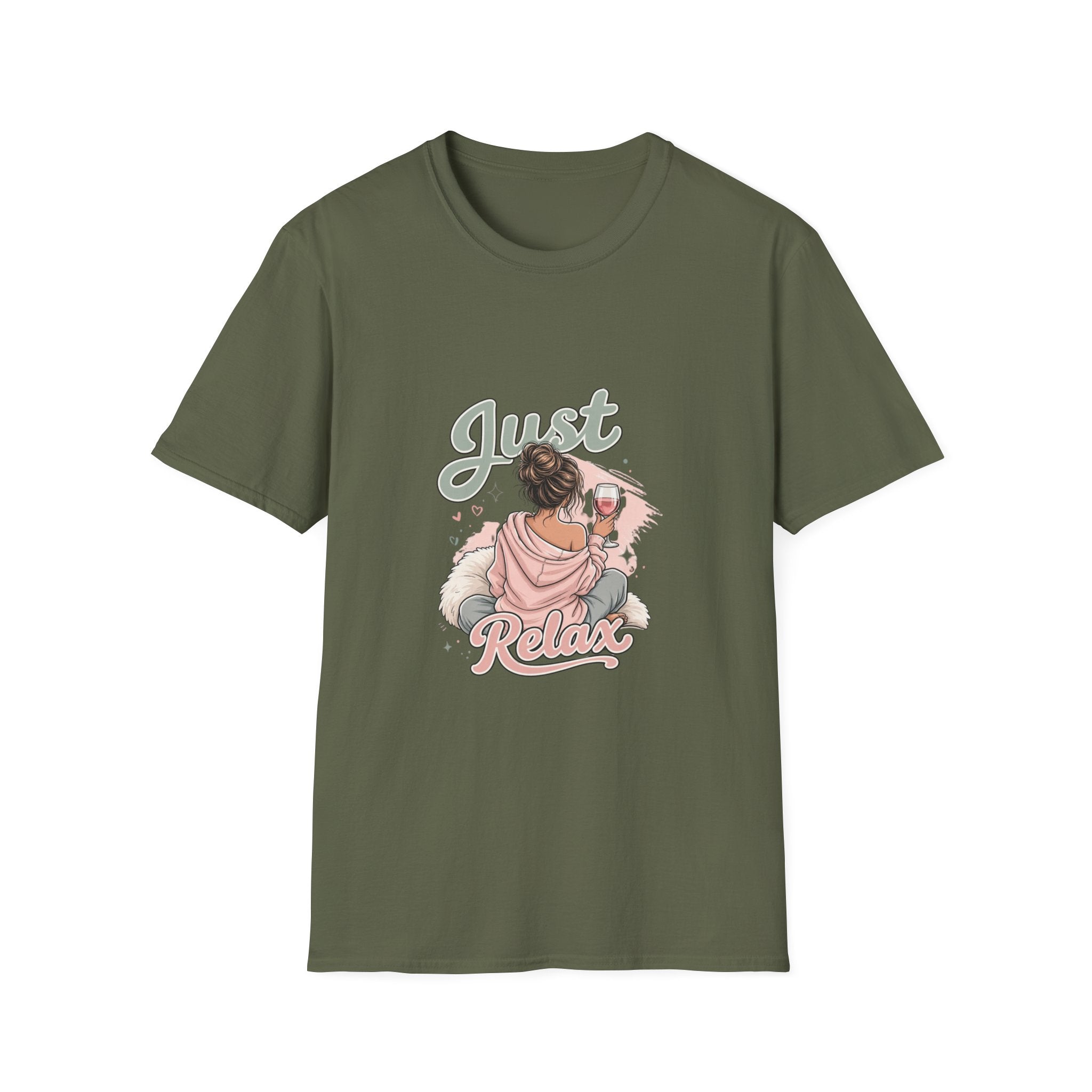 Just Relax T-Shirt – Cozy Sloth Hug Tee for Relaxation Lovers