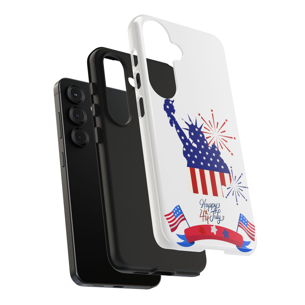 4th of July Tough Phone Case — Statue of Liberty USA Flag Design
