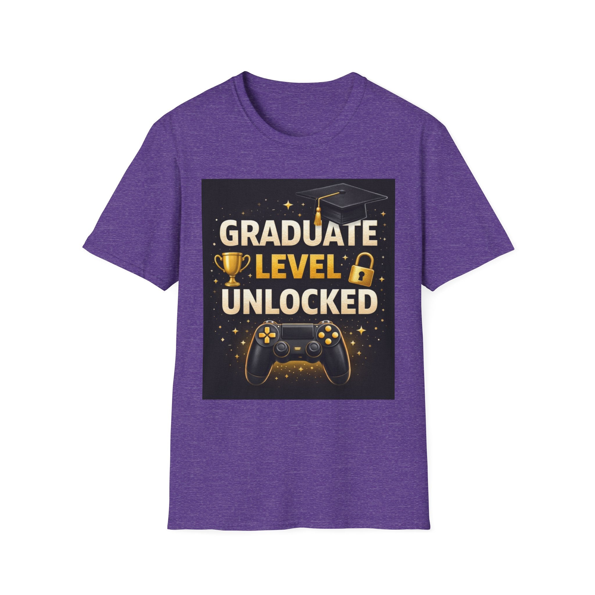 Graduate Level Unlocked T-Shirt — Gamer Graduation Tee