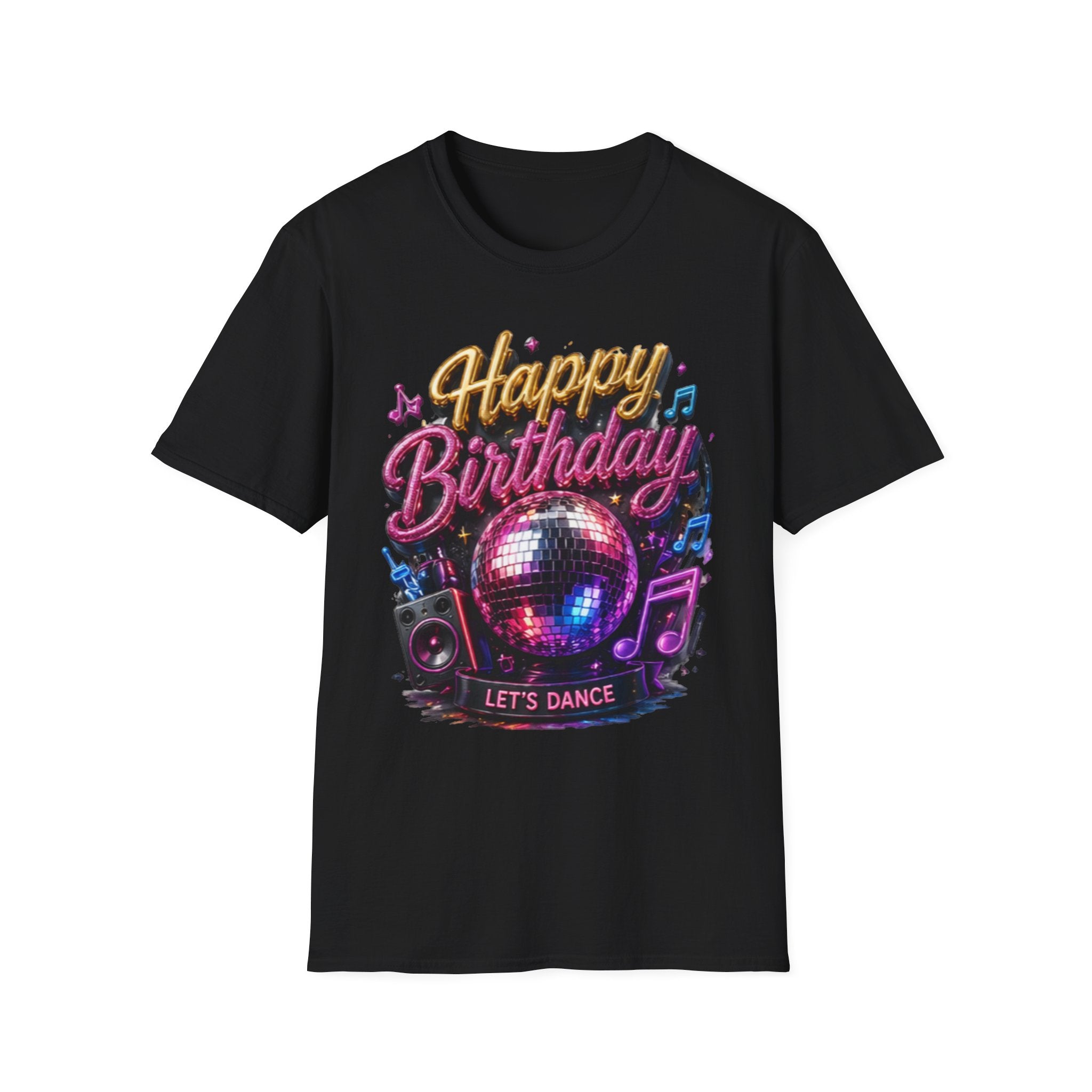 Happy Birthday Disco T-Shirt — Let's Dance Party Tee