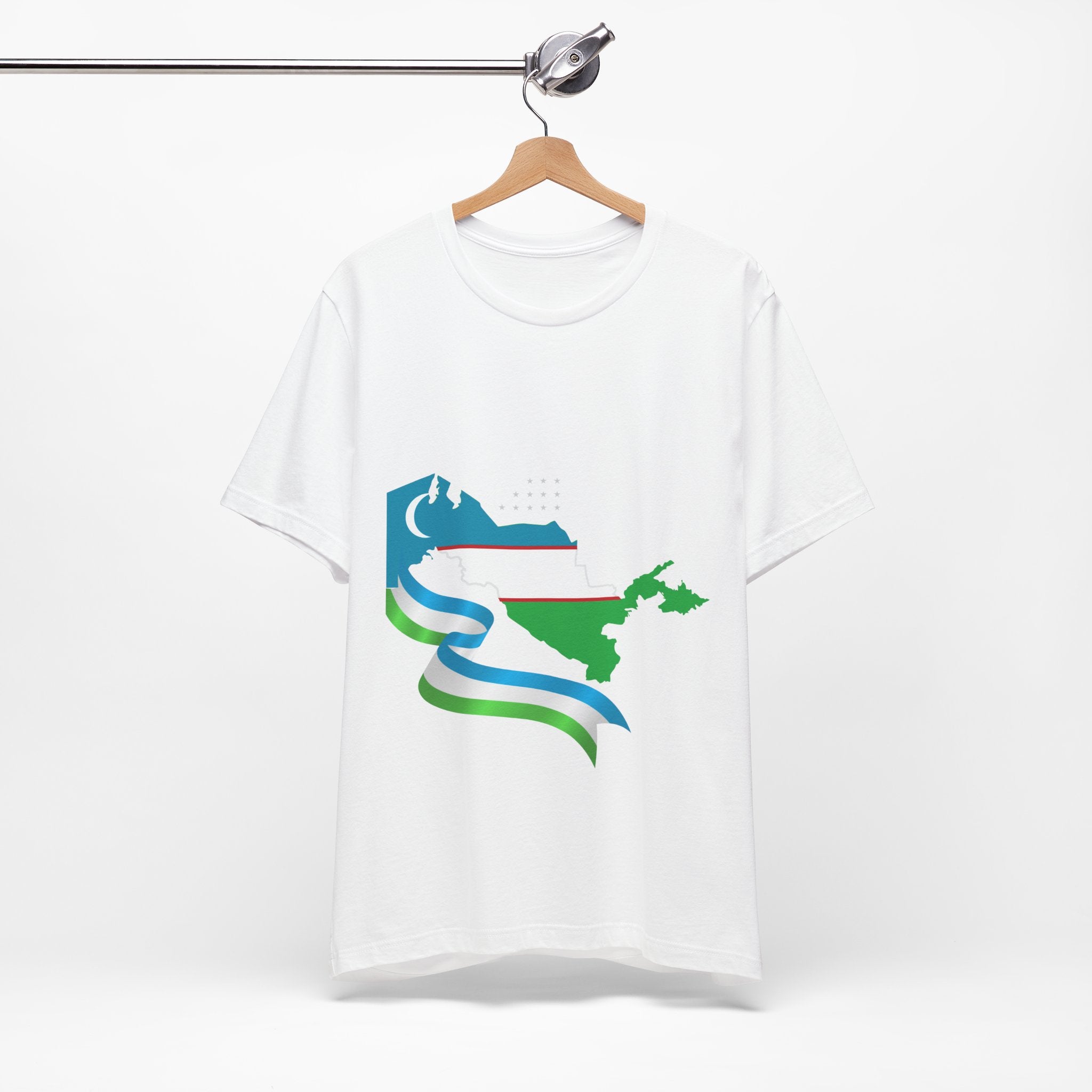 Uzbekistan Flag Soccer Tee — Cup Football Fan Shirt