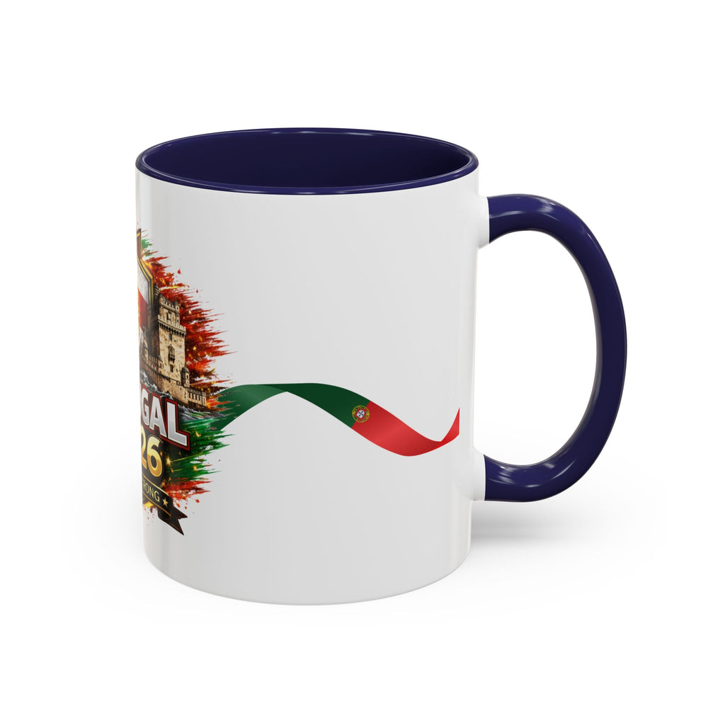 Portugal 2026 Soccer Mug – Portugal Flag & Crest Accent Coffee Cup