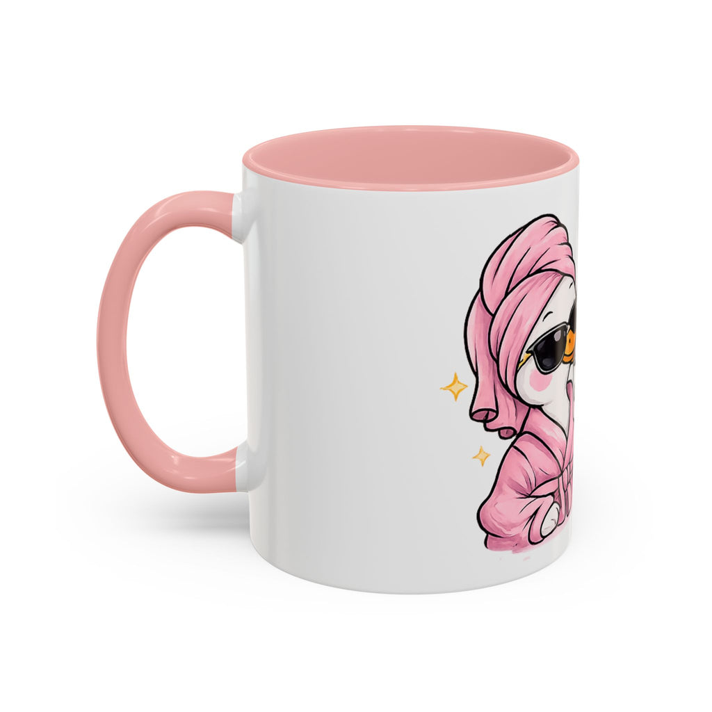 Arabic Cute Duck Coffee Mug — 'Queen' Bathrobe Design (11oz)