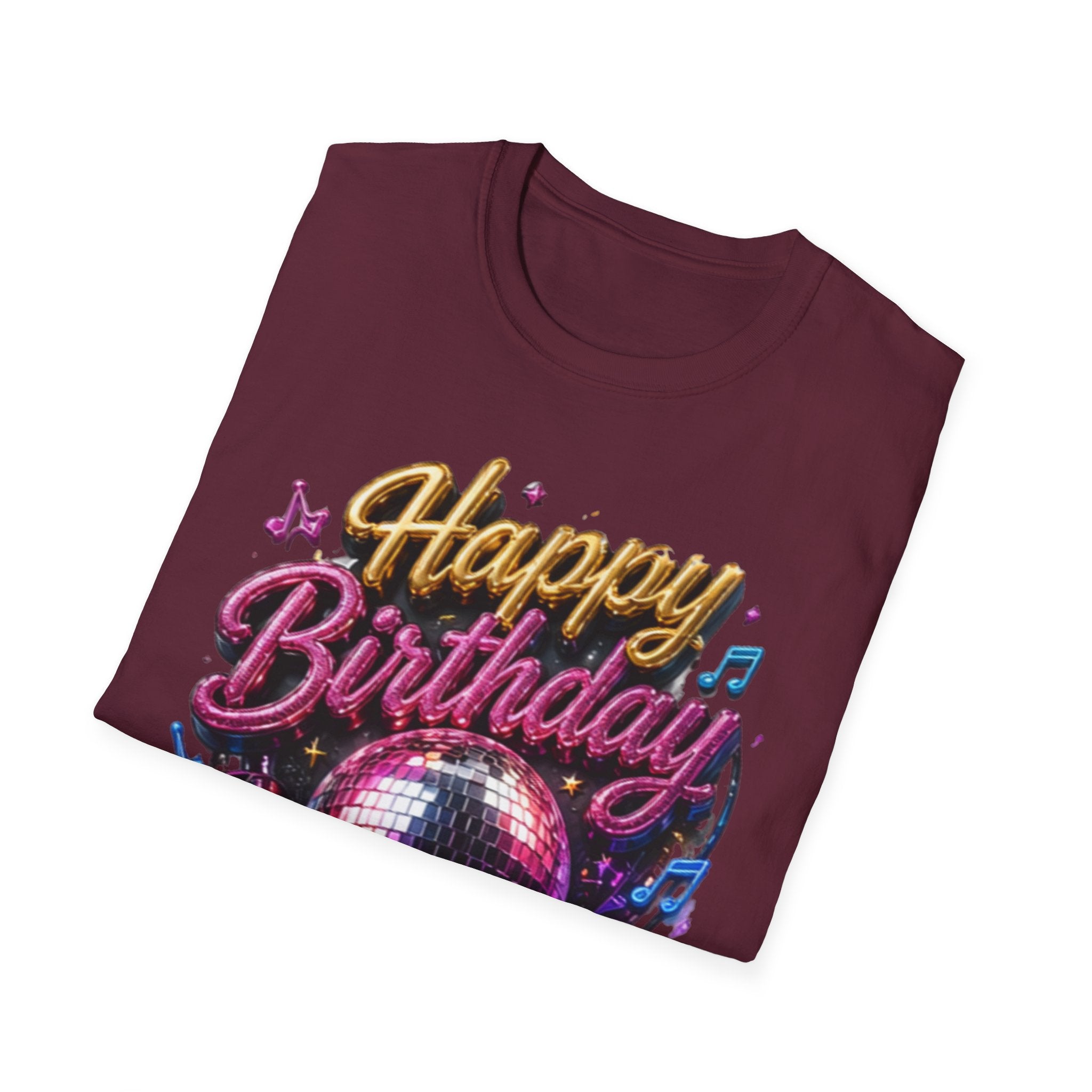 Happy Birthday Disco T-Shirt — Let's Dance Party Tee