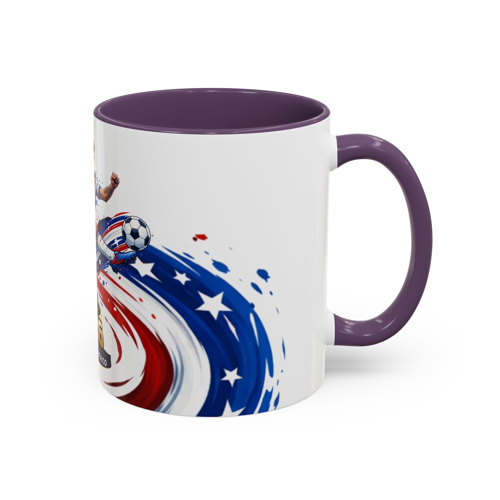 2026 CONCACAF Soccer Champion Accent Mug — USA Canada Mexico  Cup Qualifier Design