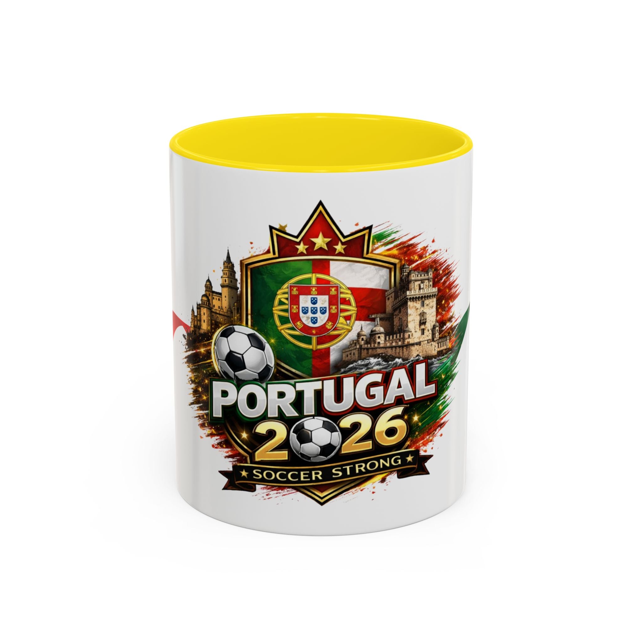 Portugal 2026 Soccer Mug – Portugal Flag & Crest Accent Coffee Cup