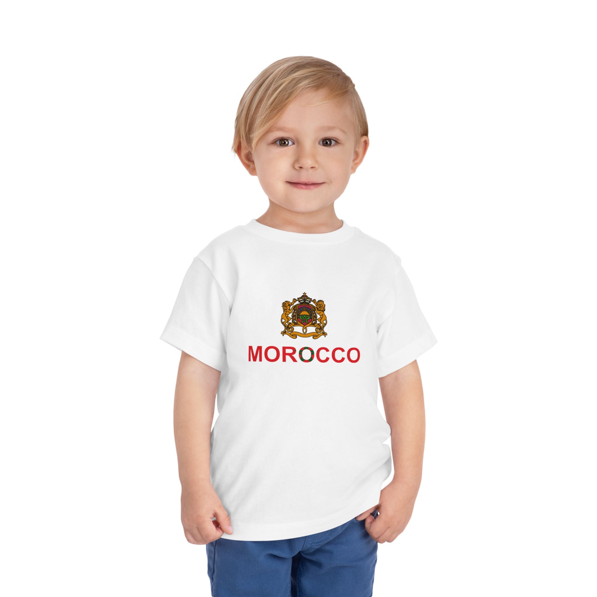 Morocco Toddler Tee — Morocco Crest & Map Kids Shirt