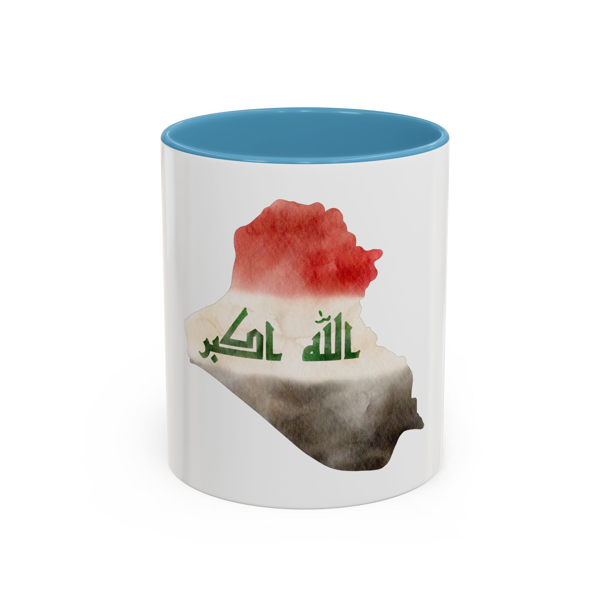Iraq Flag Map Coffee Mug – Watercolor Baghdad Pride Accent Mug (11/15oz)
