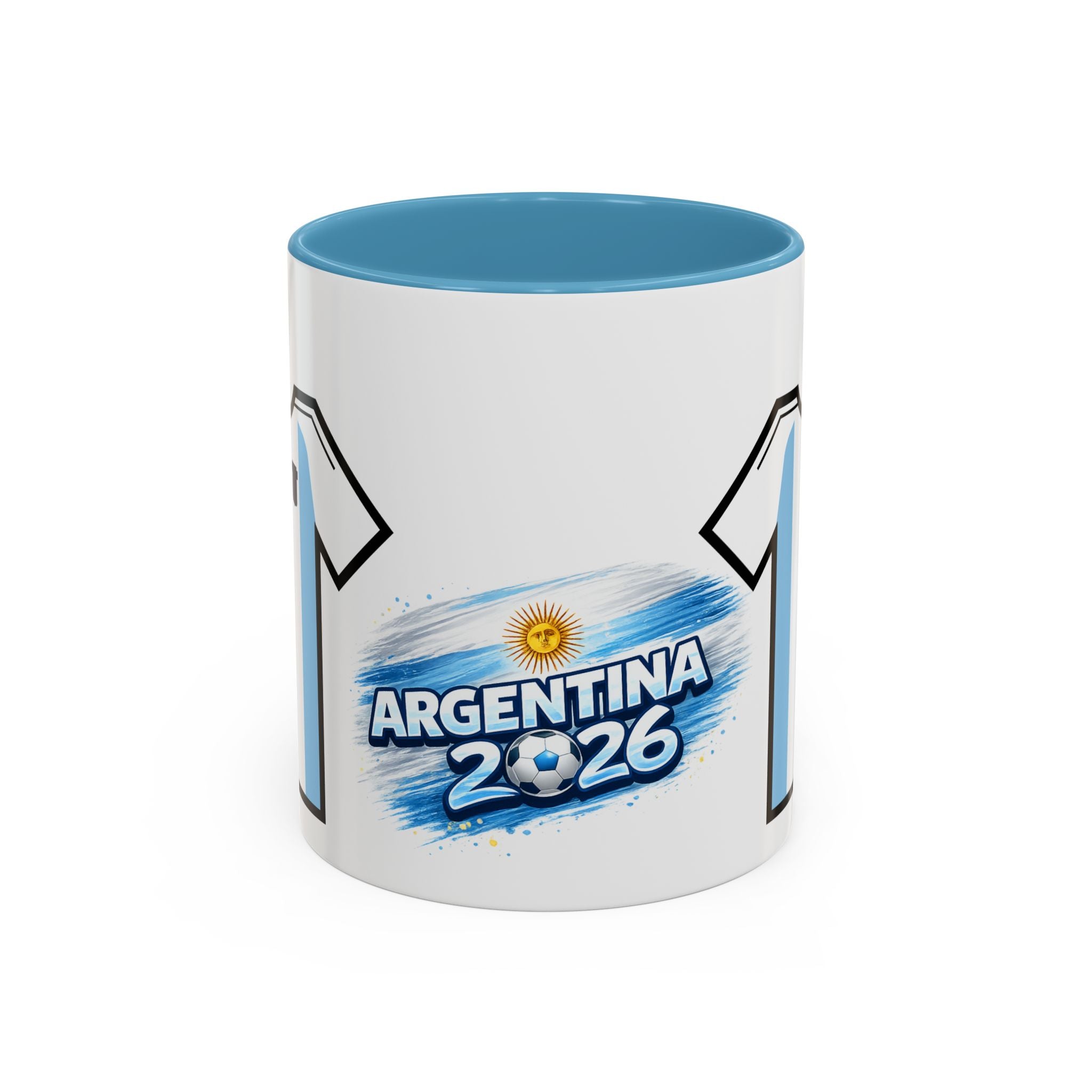 Argentina 2026 Soccer Mug – Blue/White Jersey Coffee Cup