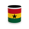 Ghana Flag Accent Coffee Mug – Black Star Red Yellow Green 11/15oz