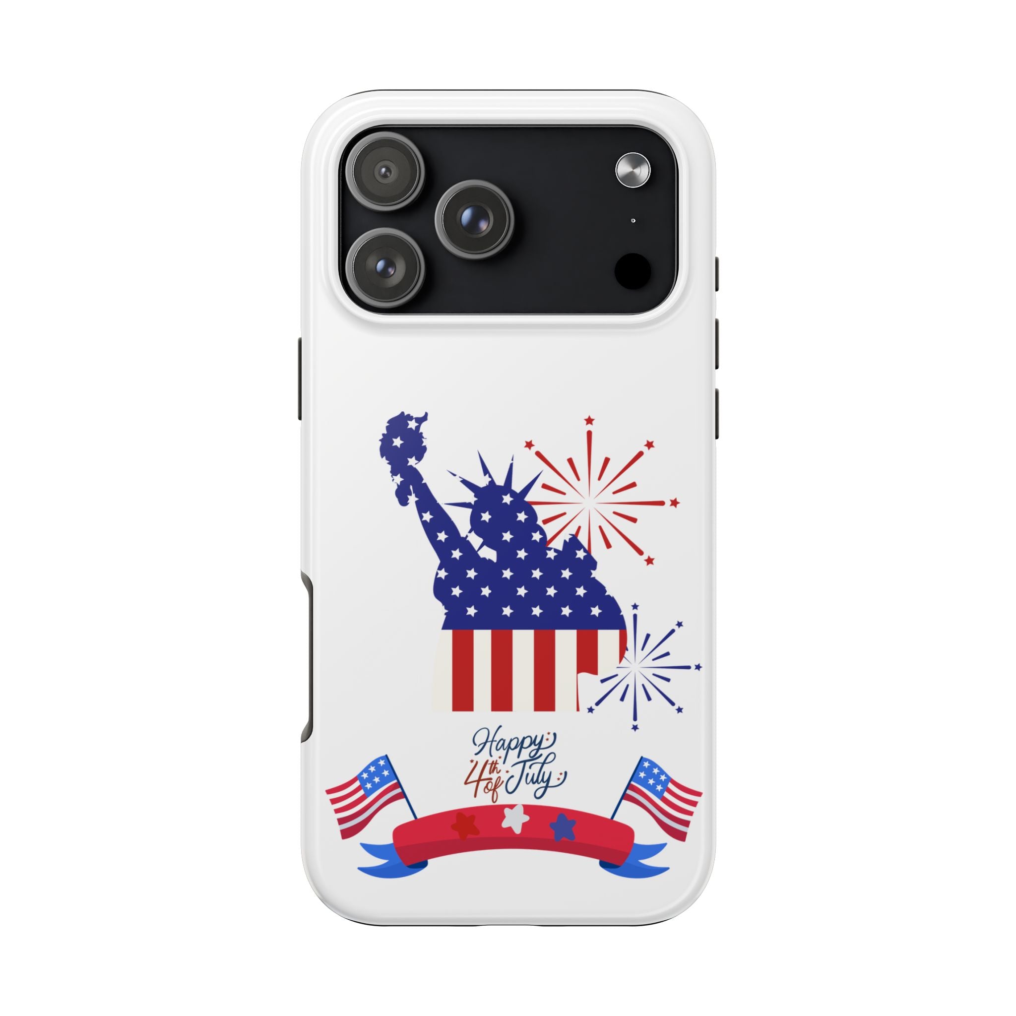 4th of July Tough Phone Case — Statue of Liberty USA Flag Design