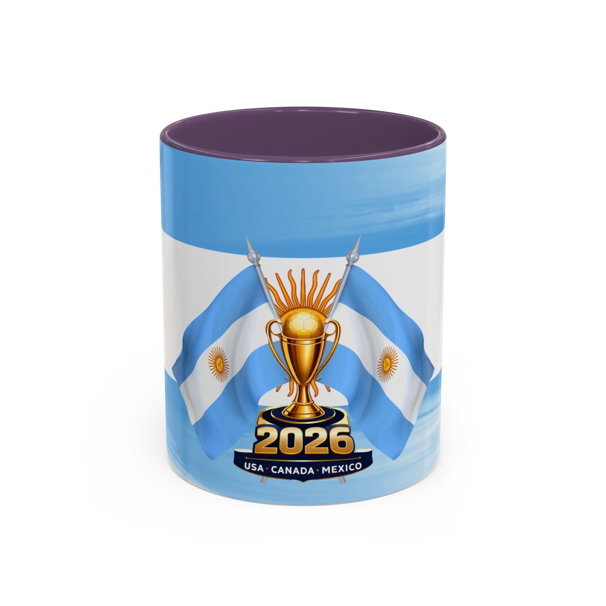 Argentina 2026 Soccer Trophy Coffee Mug – Copa USA Canada Mexico Fan Gift