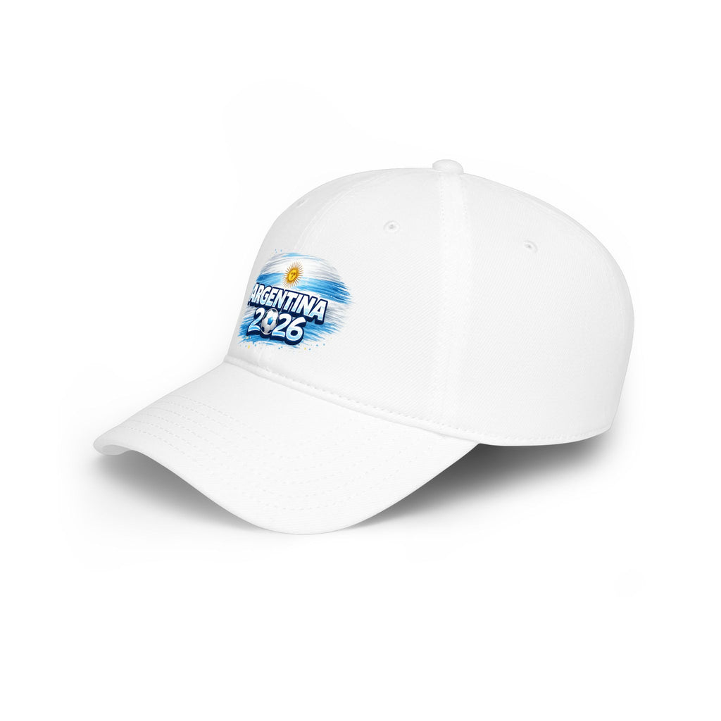 Argentina 2026 Baseball Cap – Soccer Fan Hat with Flag Brushstroke Design