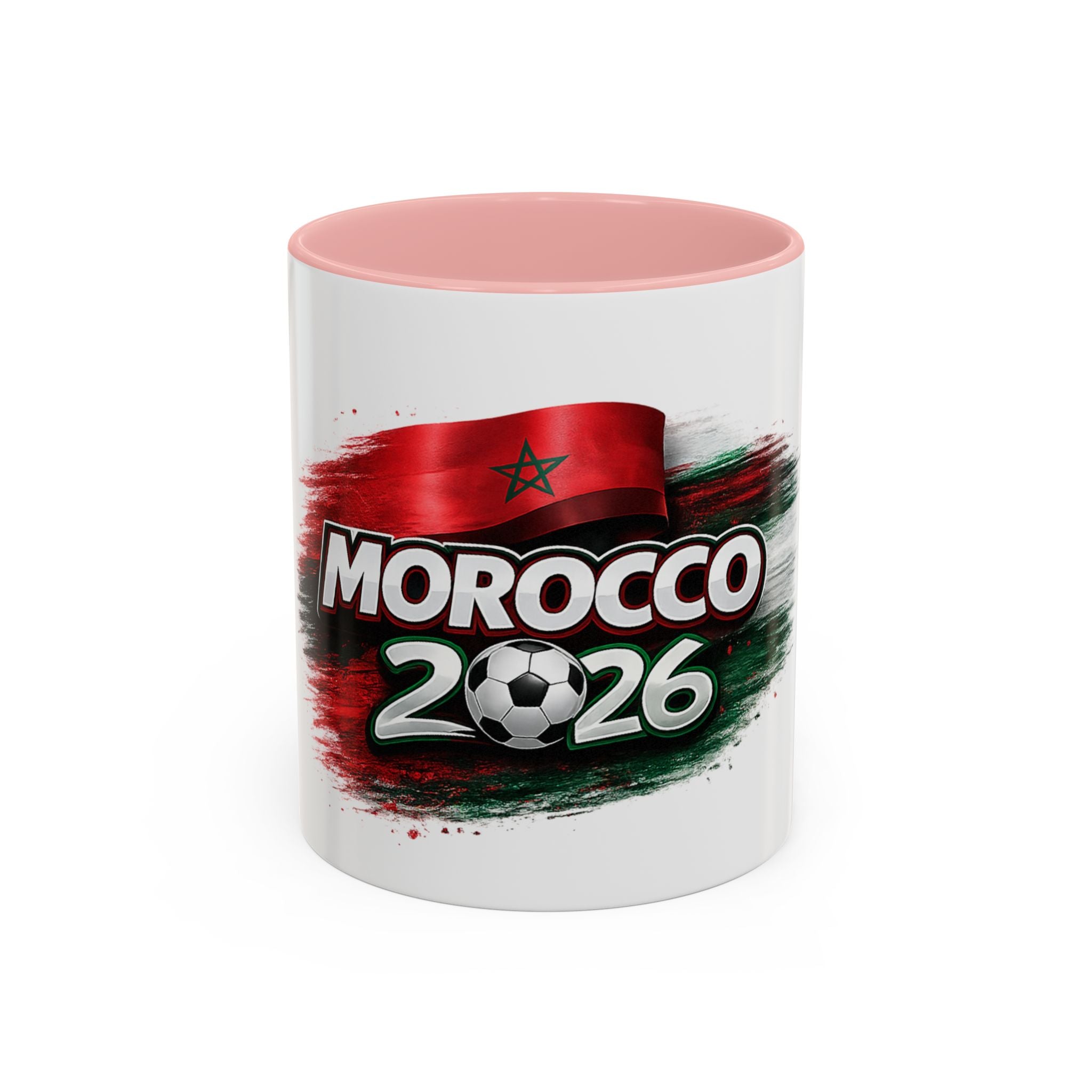 Morocco 2026 Soccer Accent Coffee Mug — Cup Fan Gift