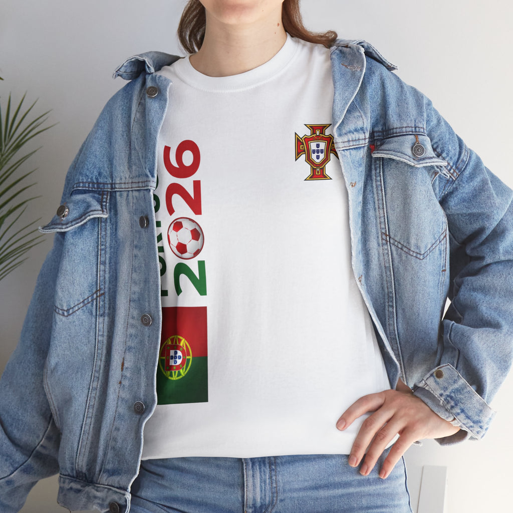Portugal 2026 Soccer Fan T-Shirt — Map & Flag Cup Supporter Tee