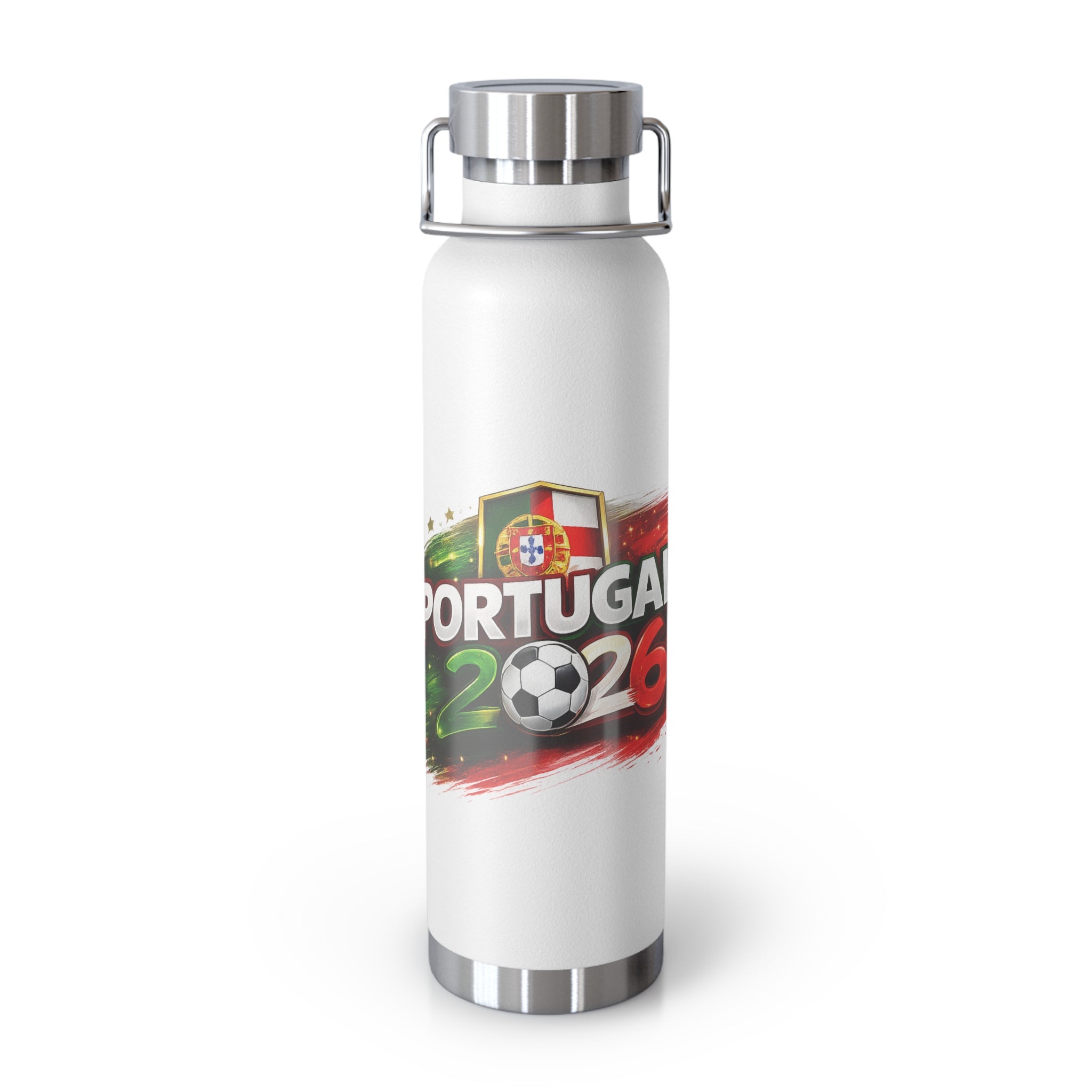 Portugal 2026 Soccer Stainless Bottle — 22oz Insulated Vacuum Tumbler