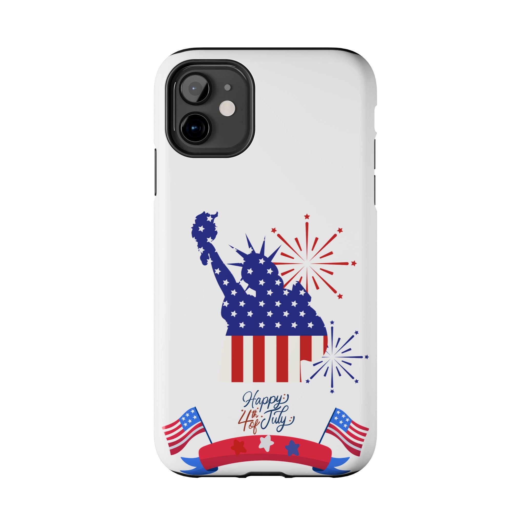 4th of July Tough Phone Case — Statue of Liberty USA Flag Design