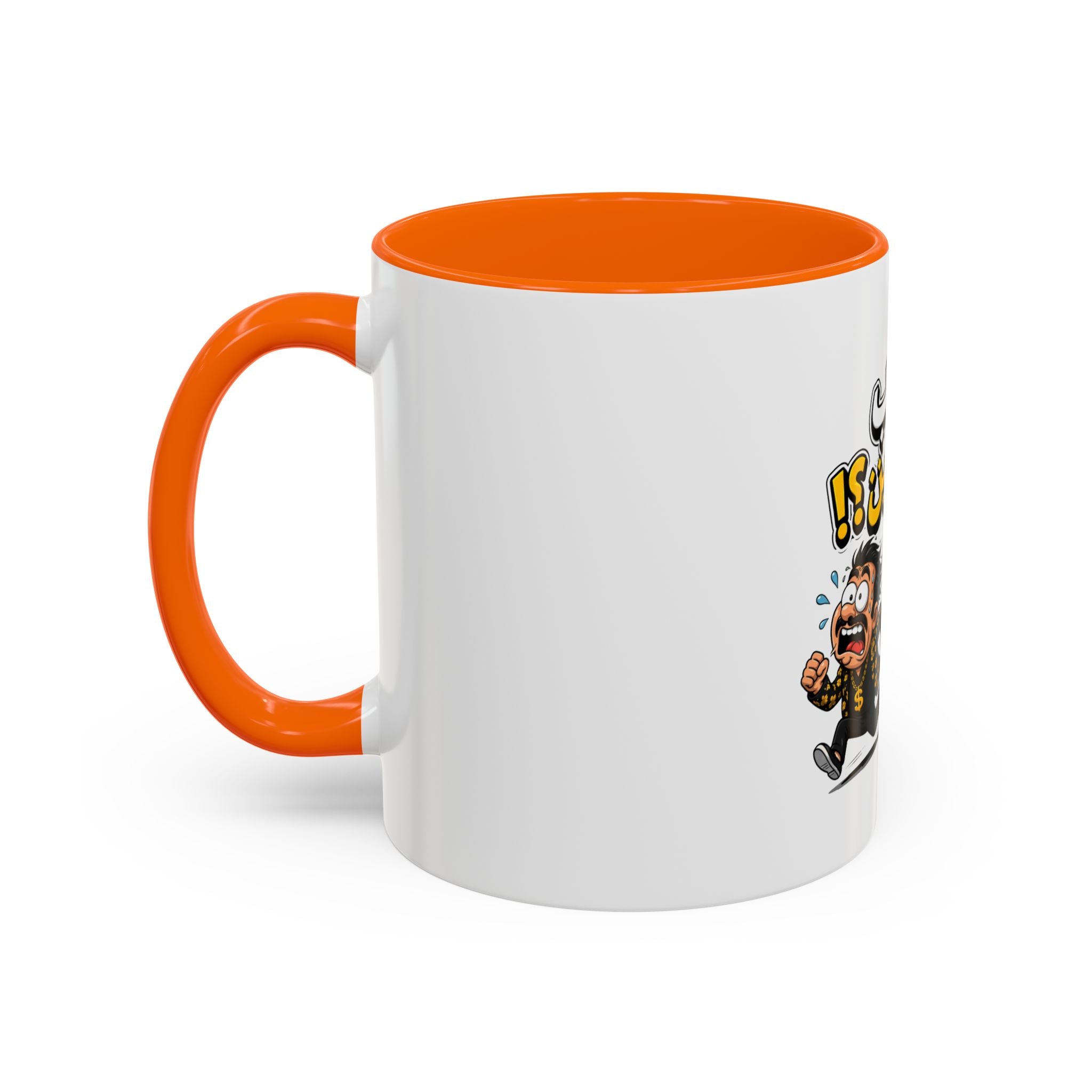 Arabic Funny Escape From Bills Coffee Mug — ‘اهرب على فين؟!’ Accent Mug
