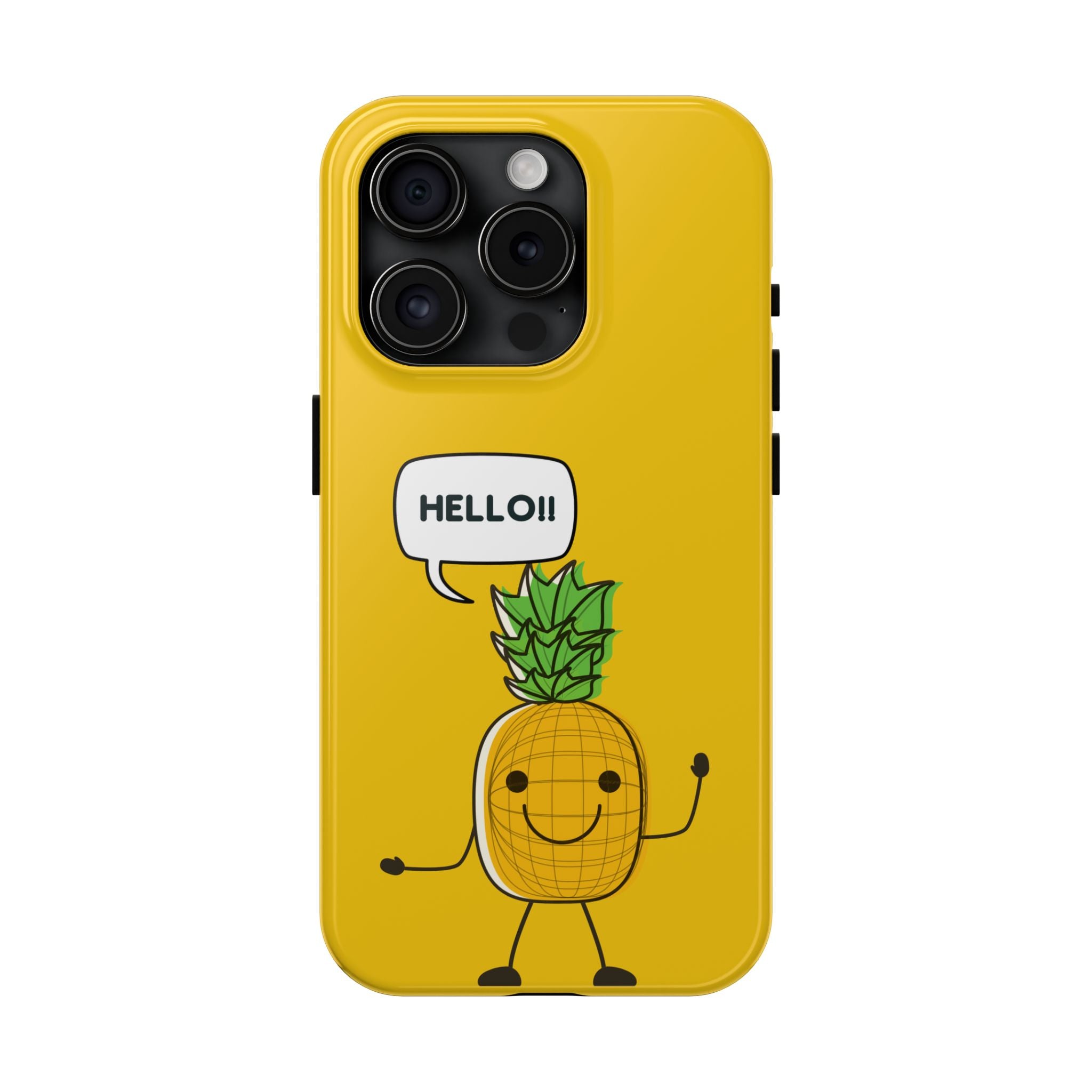 Pineapple 'HELLO!!' Tough Phone Case