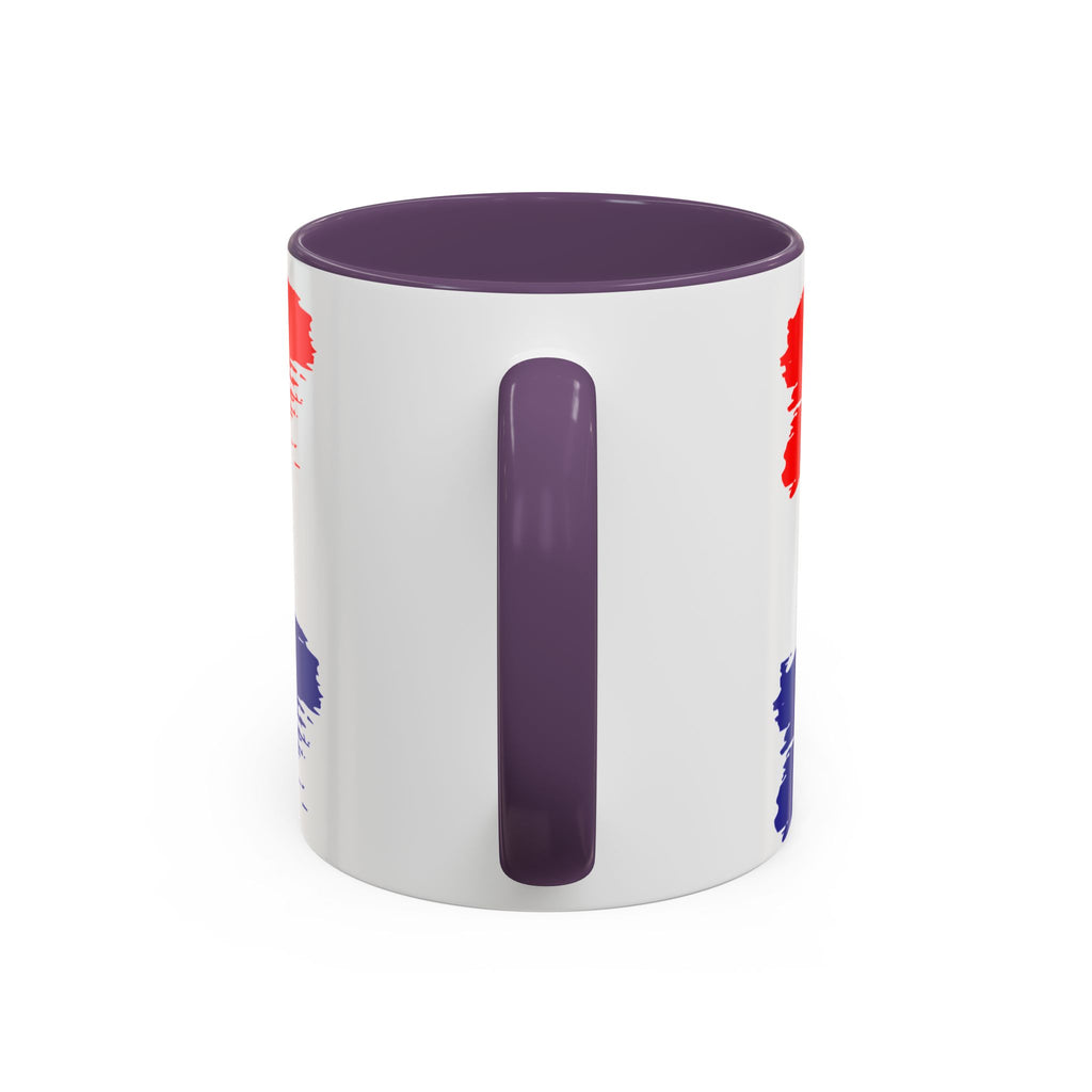 Croatia 2026 Accent Coffee Mug – Red White Blue Crest Soccer Fan Gift