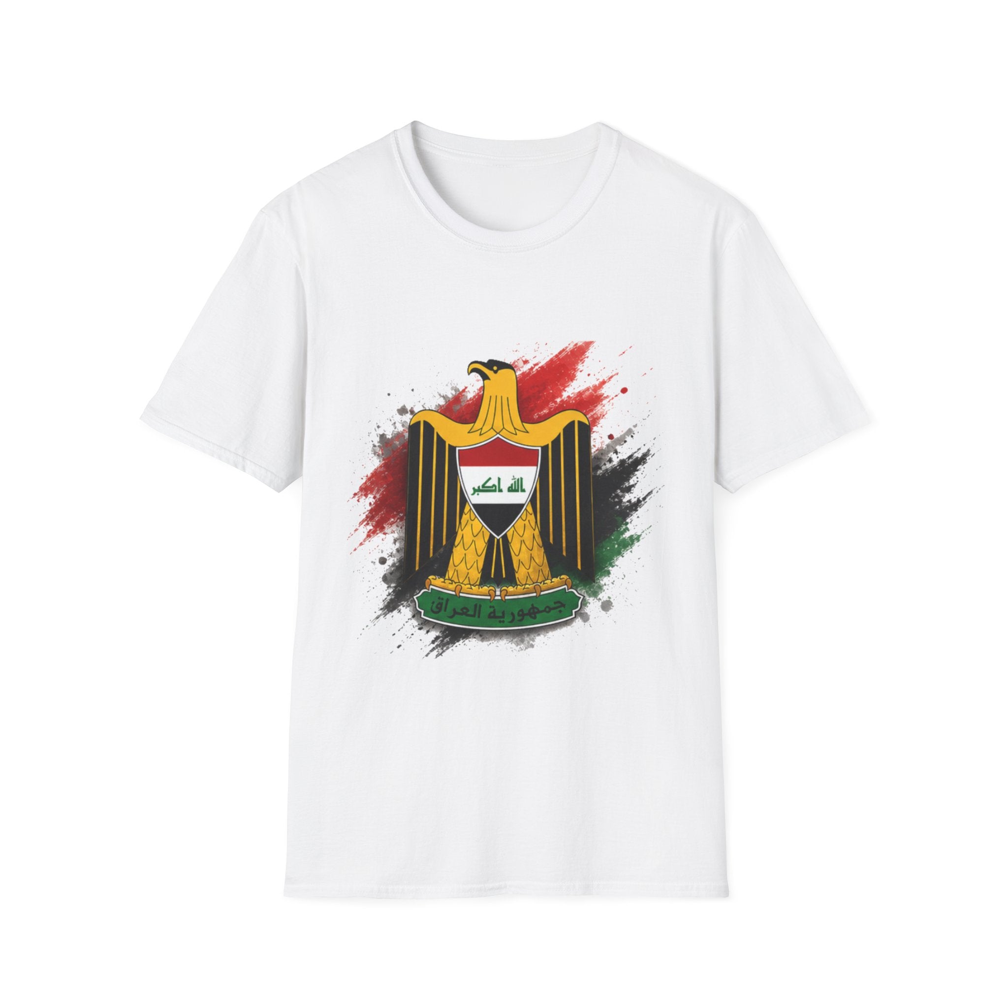 Iraq Coat of Arms T-Shirt — Iraqi Emblem Flag Graphic Tee