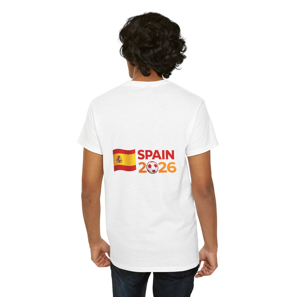 Spain 2026 Soccer Fan T‑Shirt — Spanish Flag Cup Supporter Tee
