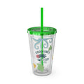 Good Vibes Ocean Tumbler with Straw — 16oz Sea Life Travel Cup