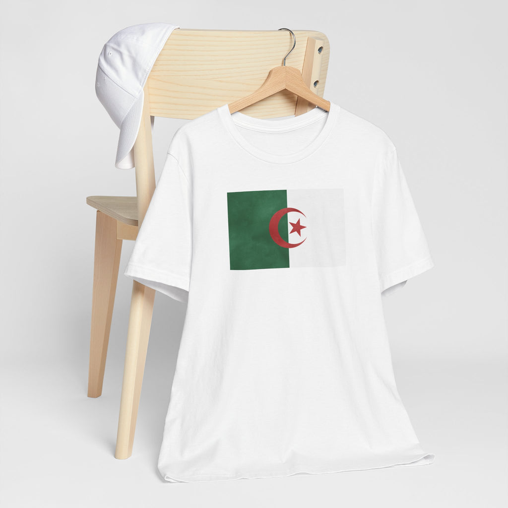 Algeria Flag T-Shirt – 2026 Soccer Fan Tee with Algerian Flags & Crest