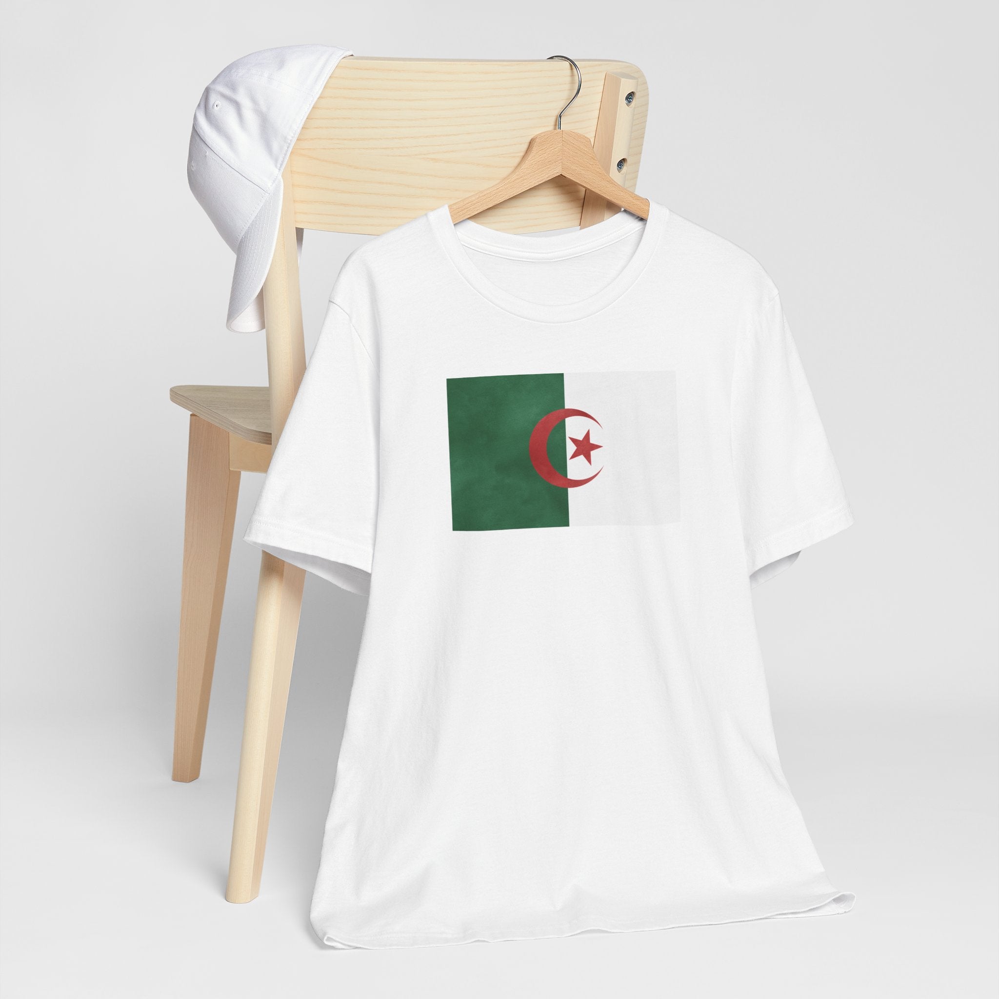 Algeria Flag T-Shirt – 2026 Soccer Fan Tee with Algerian Flags & Crest