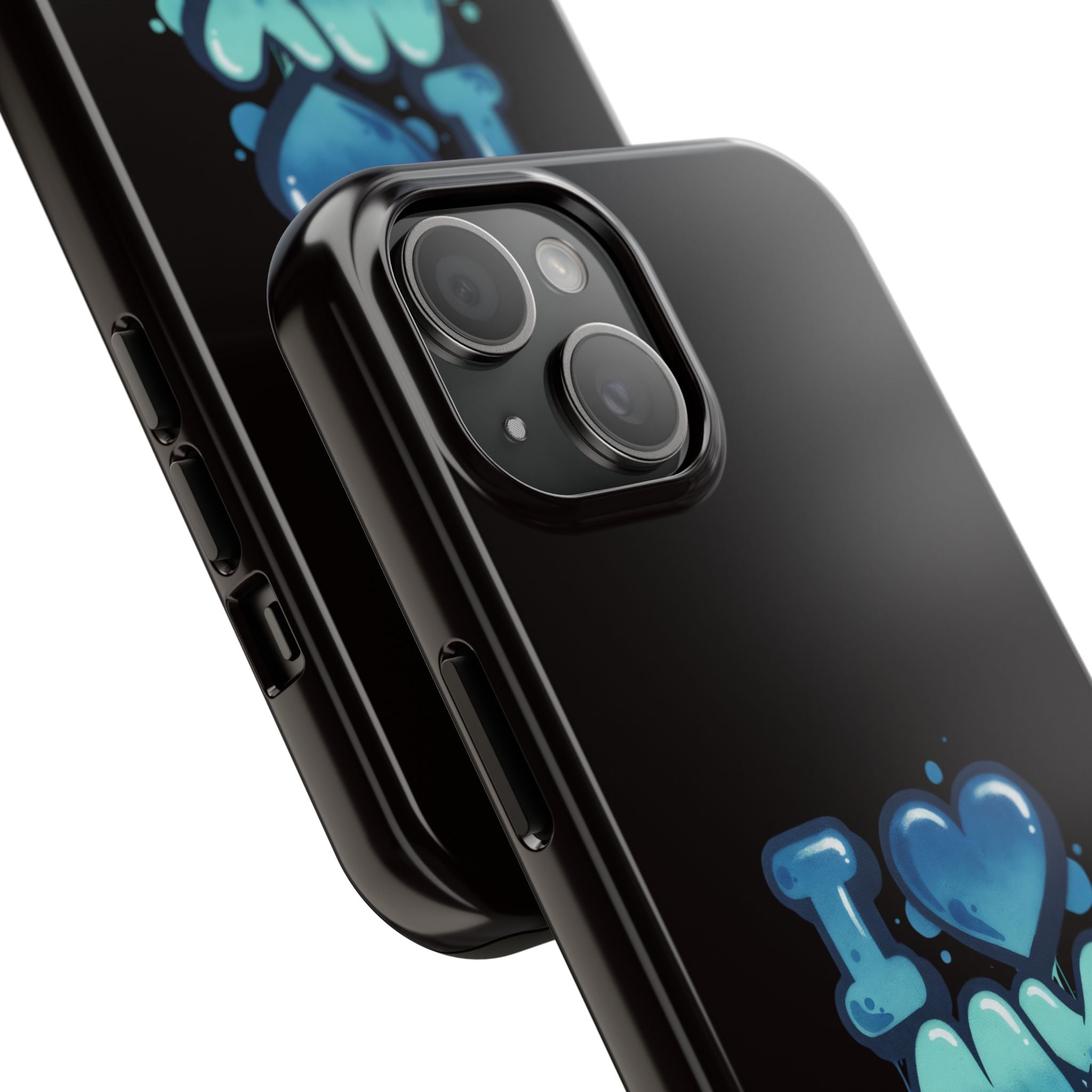 I Love My GF Phone Case — Protective Glossy "I  My GF" Design