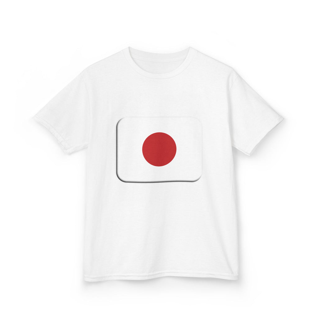 Kids Japan Flag T-Shirt — Red Sun Tee with 'JAPAN' Back Print