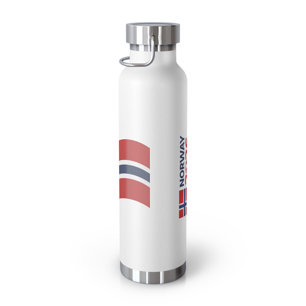 Norway Flag 22oz Vacuum Water Bottle – Insulated Copper Flask for Travel & Outdoor