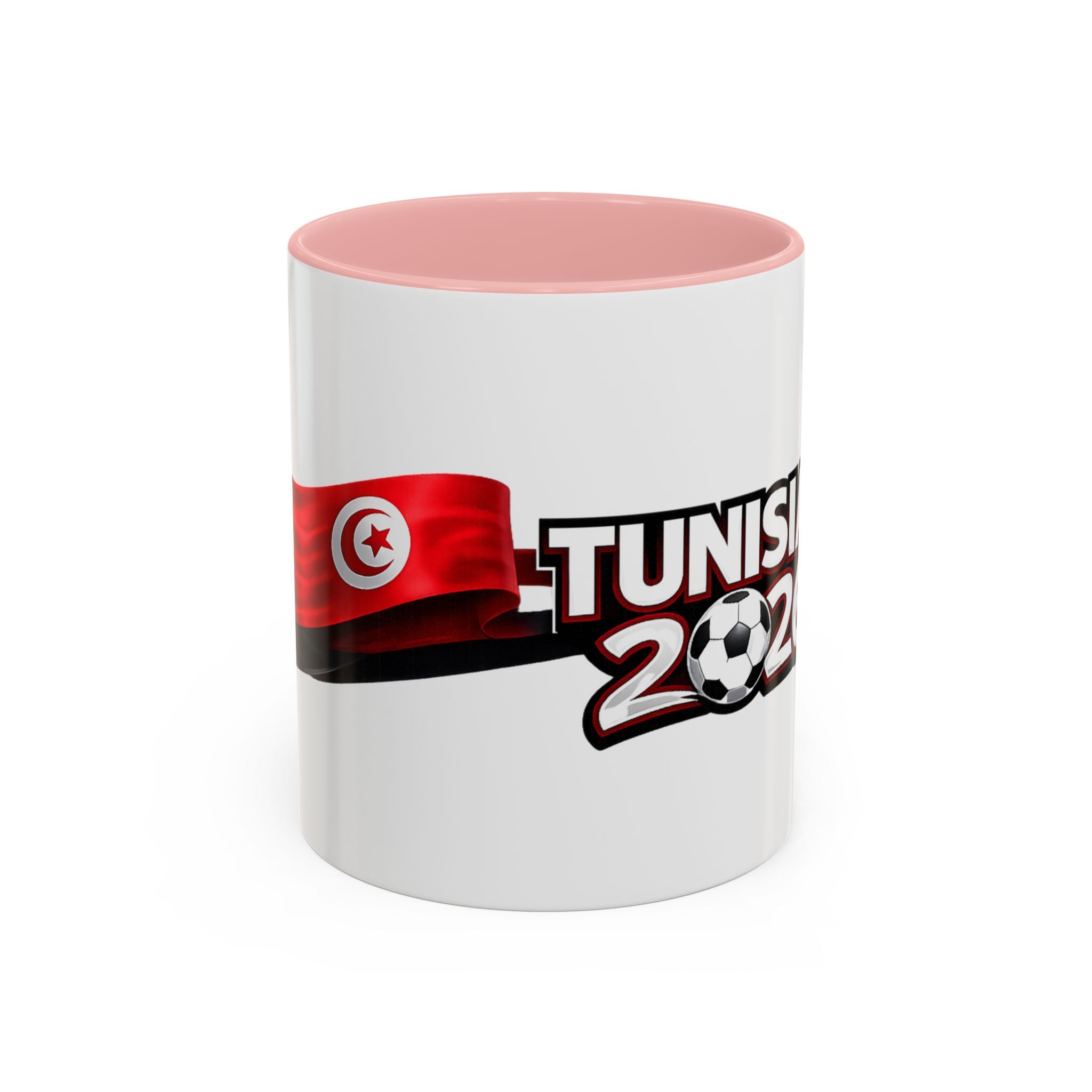 Tunisia 2026 Soccer Accent Mug — Flag & Football Fan Coffee Cup (11/15 oz)