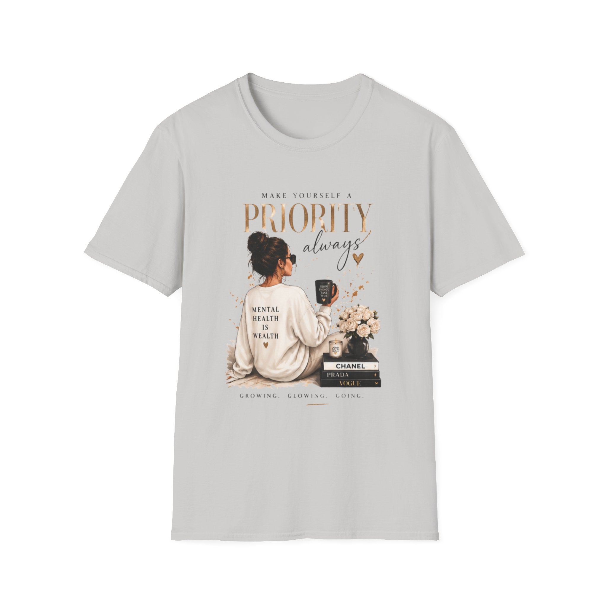 Prioritize Yourself T-Shirt – "Prioritiy Always" Self-Care Graphic Tee