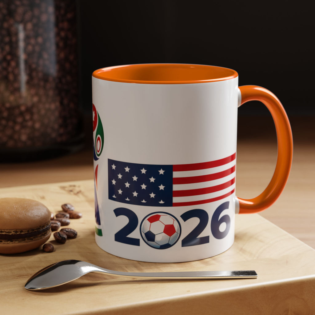 2026 cup USA+Canada Soccer Coffee Mug — 11/15oz Accent