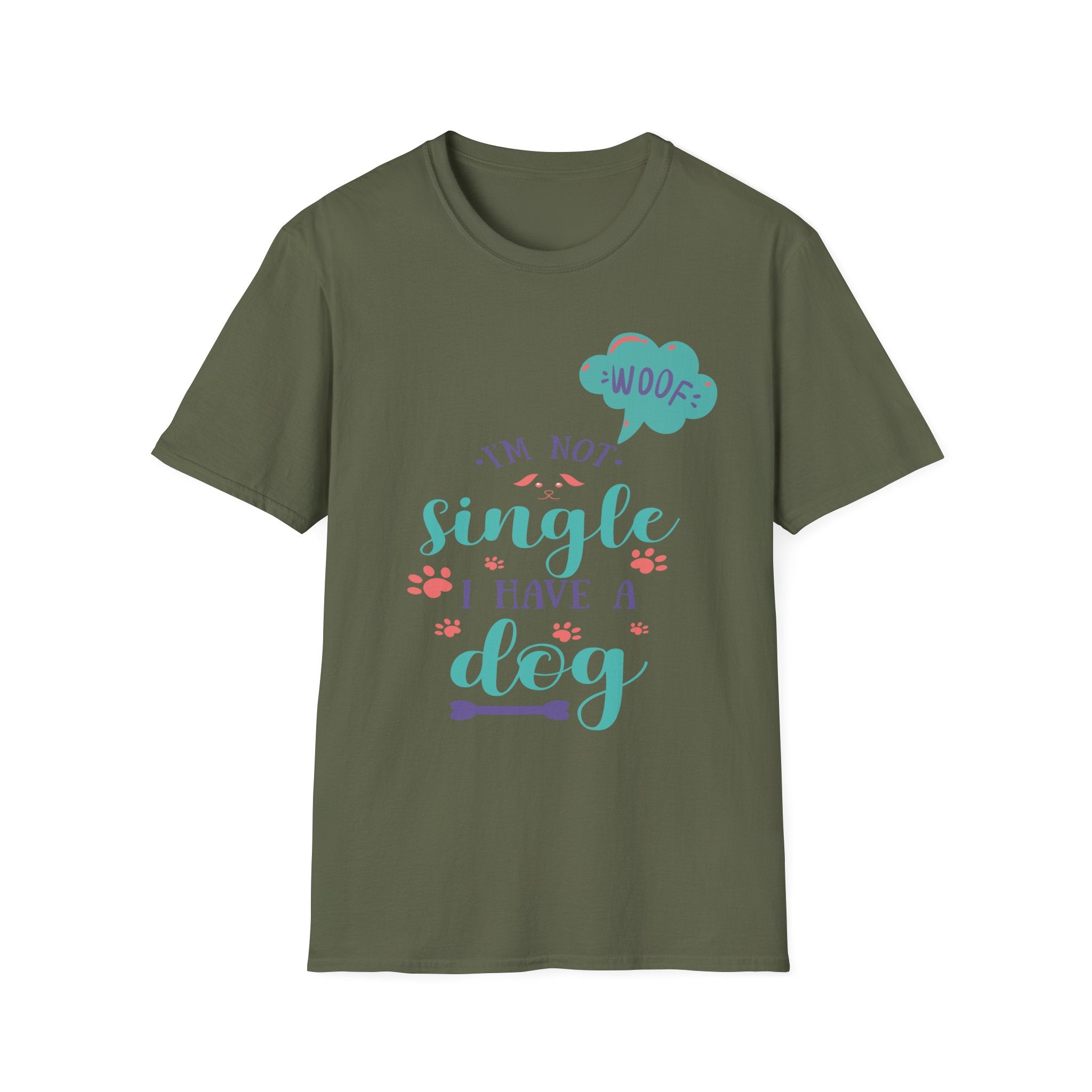 Dog Lover T-Shirt — “I’m Not Single I Have a Dog” Cute Pet Owner Tee