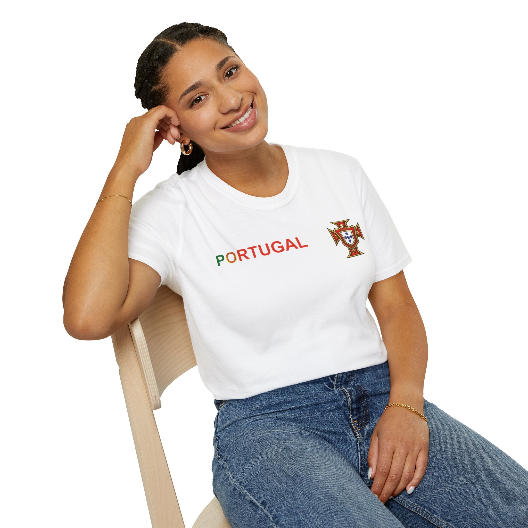 Portugal 2026 Soccer Fan T‑Shirt — National Flag & Trophy Design