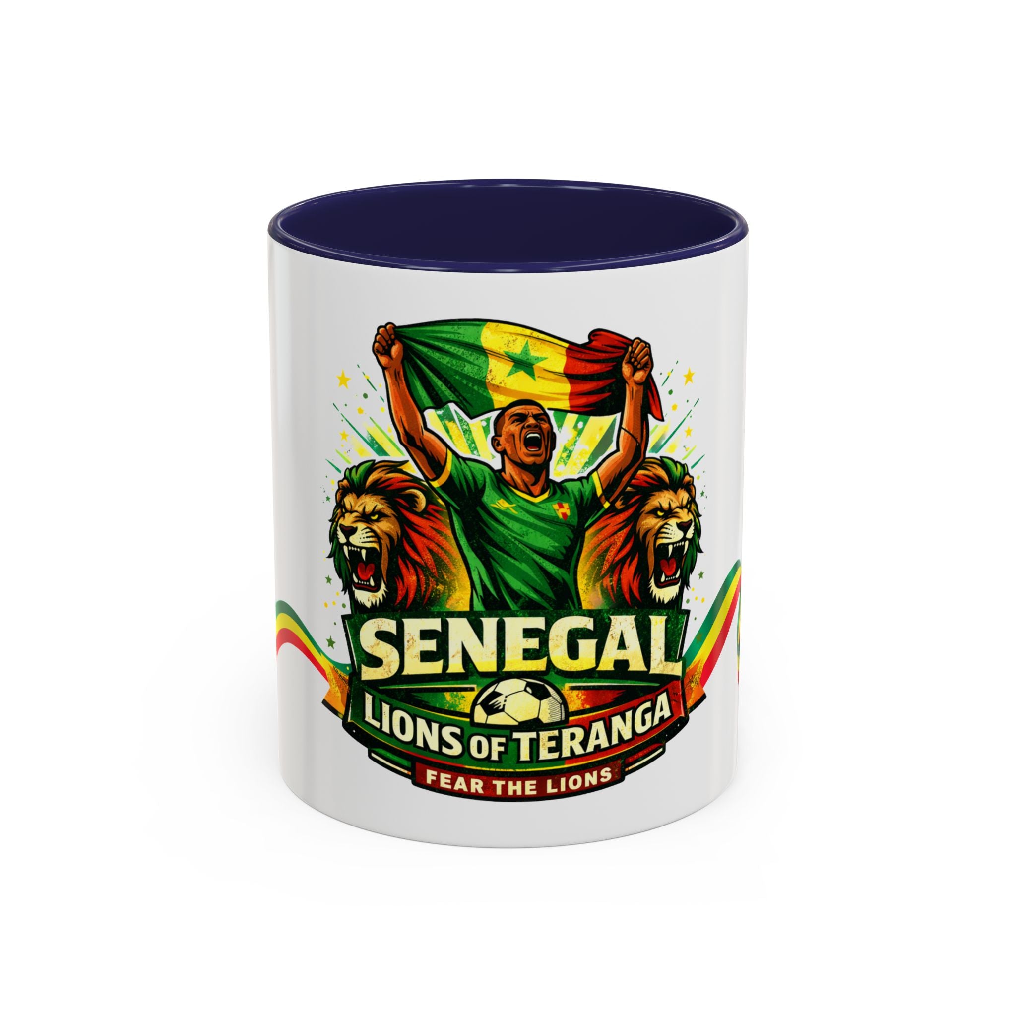 Senegal Lions of Teranga Coffee Mug – 11/15oz Accent Mug (Fear The Lions)