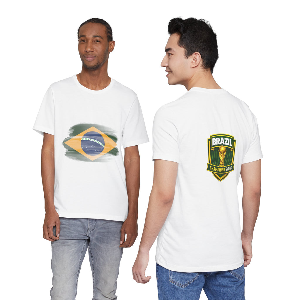 Brazil Flag & Champions 2026 Soccer T-Shirt