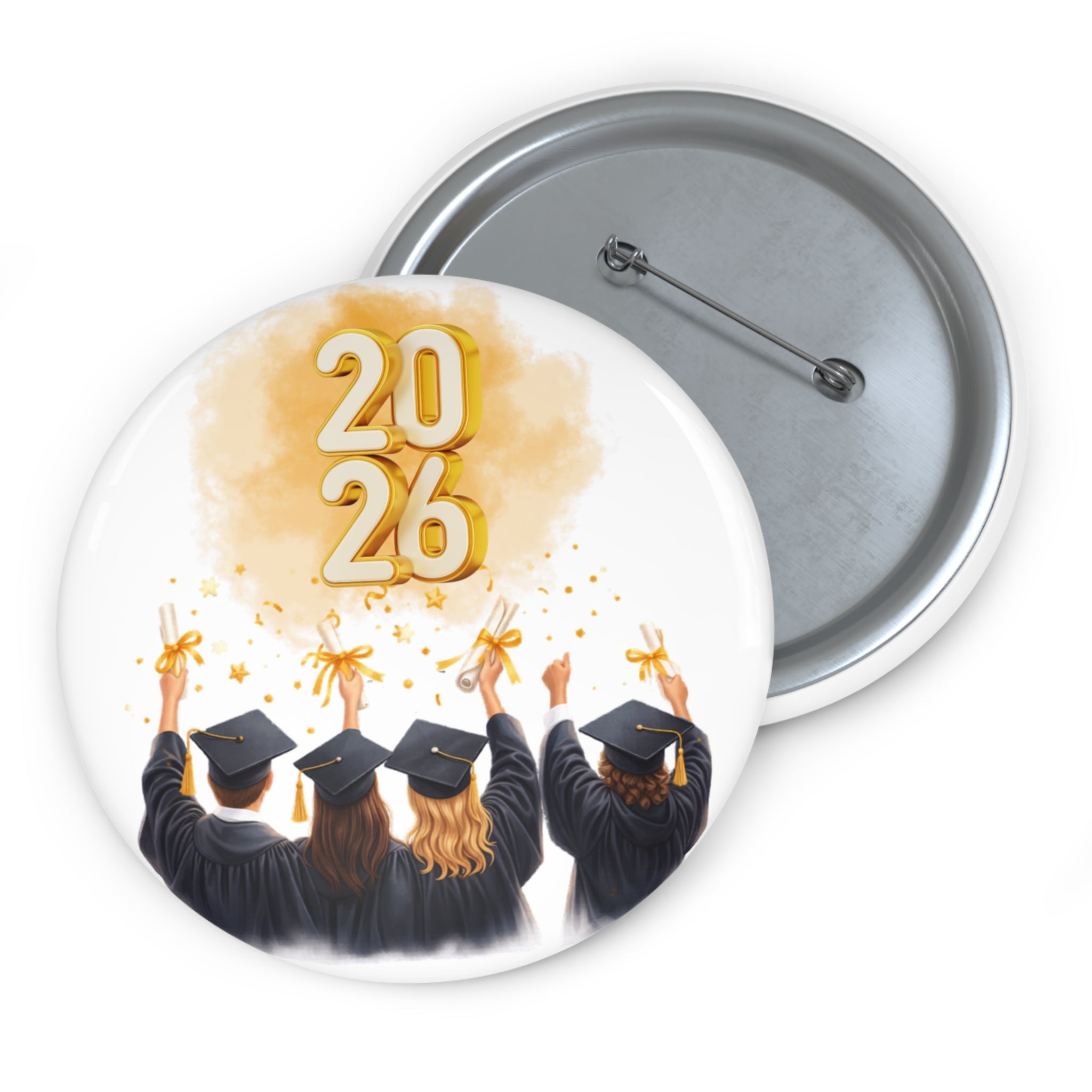 2026 Graduation Pin Button — Class of 2026 Party Favor Button Badge
