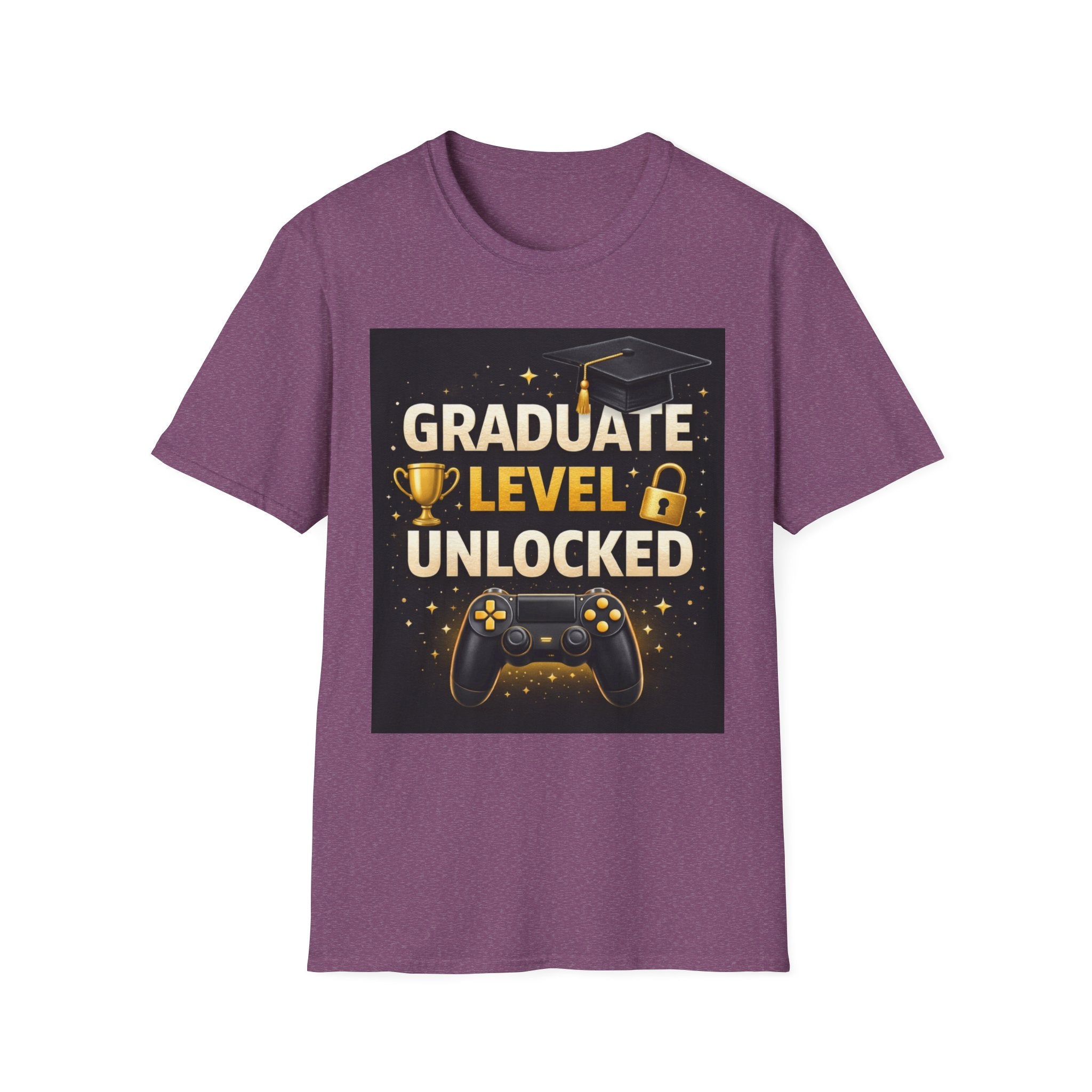 Graduate Level Unlocked T-Shirt — Gamer Graduation Tee
