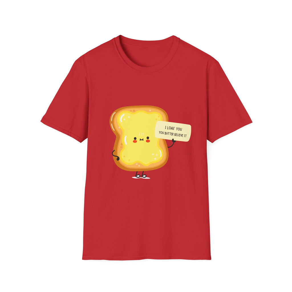 Toast Cute T-Shirt — "I Love You This Much Butter" Kawaii Bread Tee