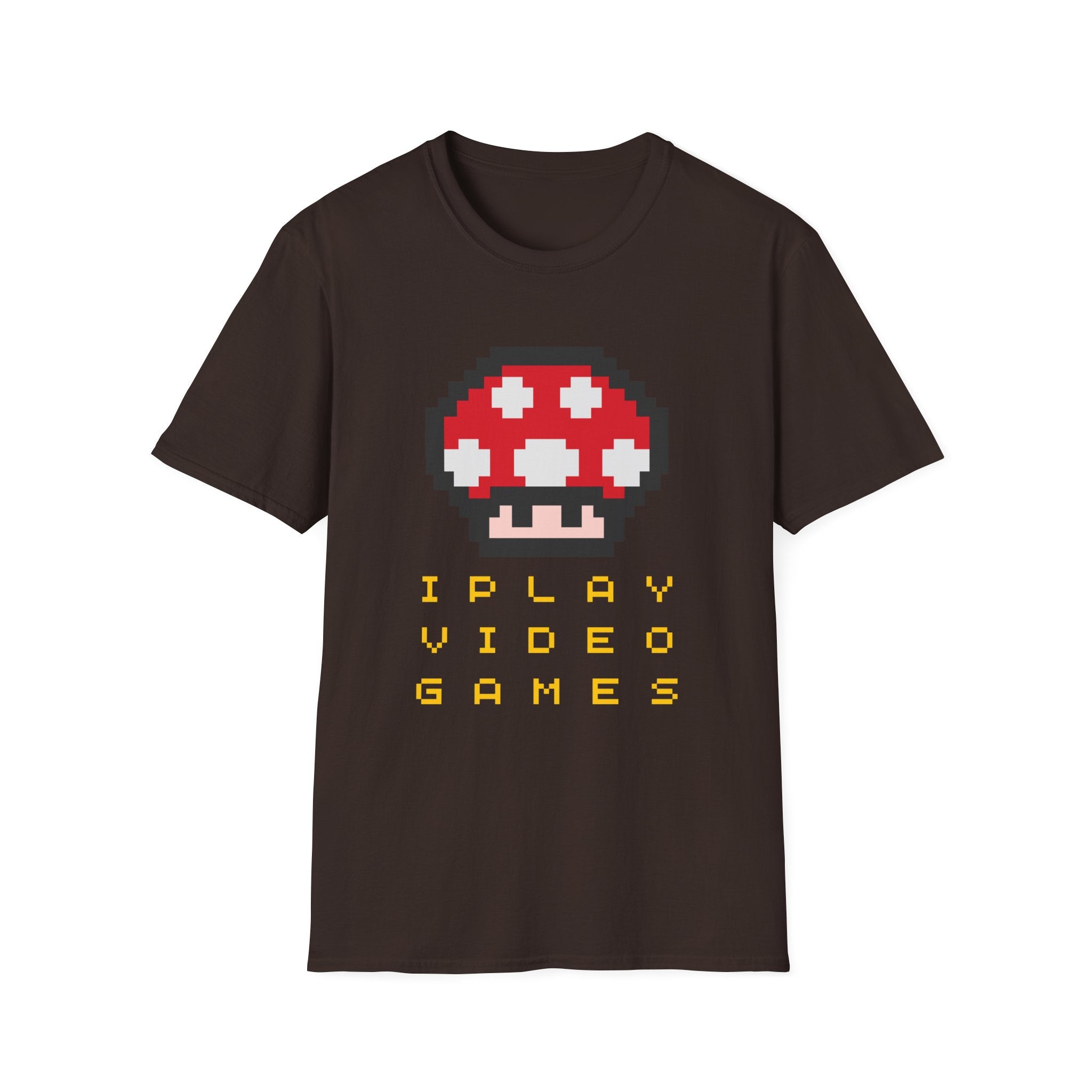 Pixel Mushroom "I Play Video Games" T-Shirt