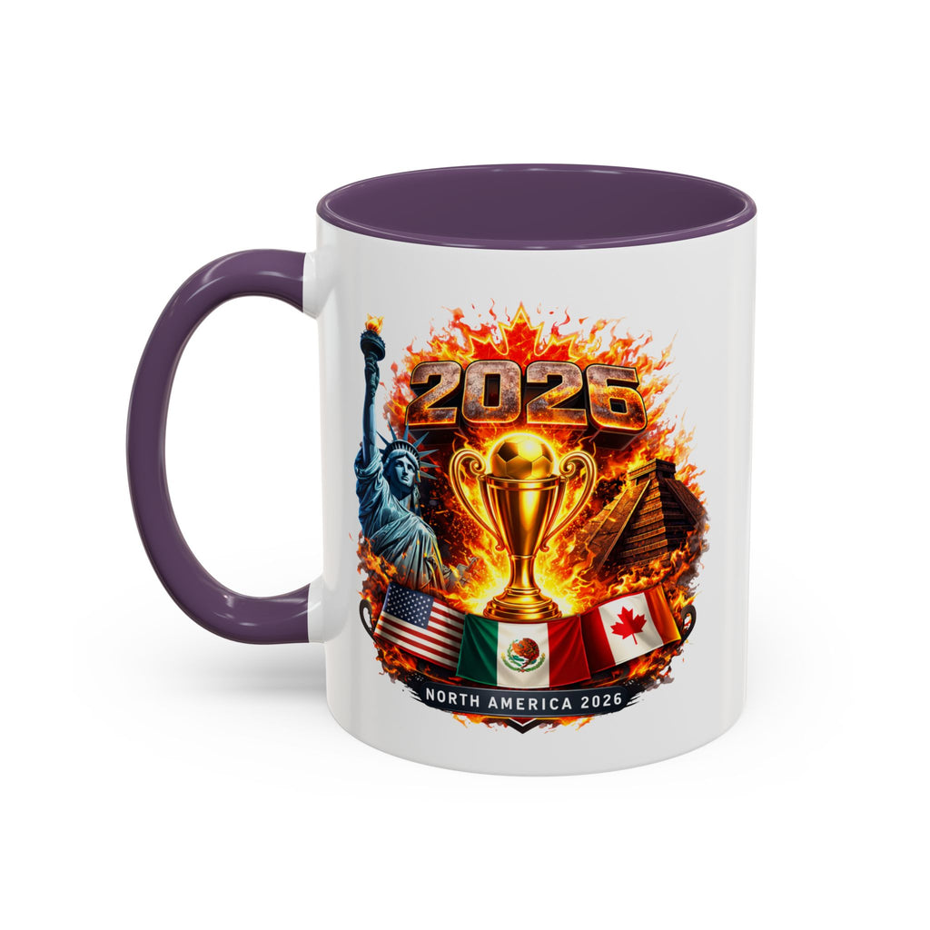 2026 North America Championship Coffee Mug — Trophy & Flags Accent Mug
