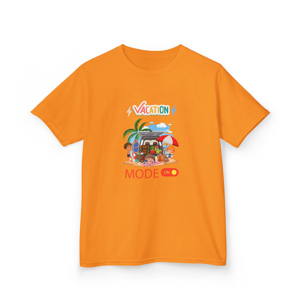 Kids Tee — "Vacation Mode" Beach Graphic Shirt